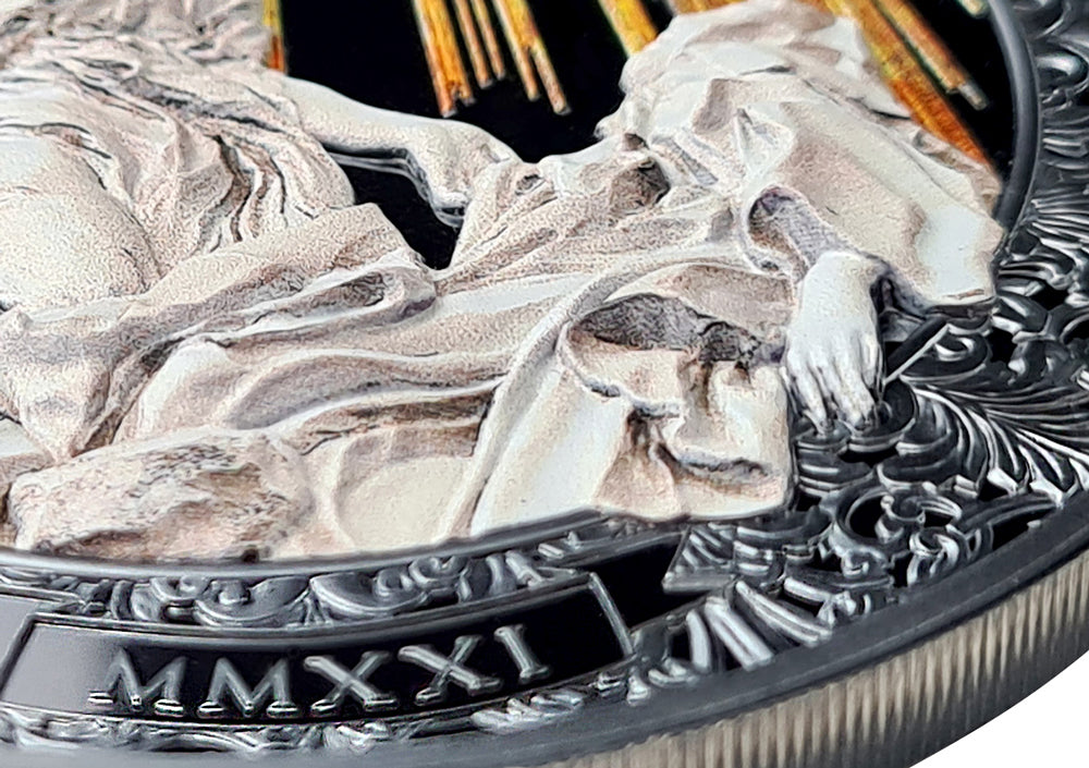 ECSTASY OF SAINT TERESA Eternal Sculptures Special Edition 5 Oz Silver Coin $20 Palau 2021