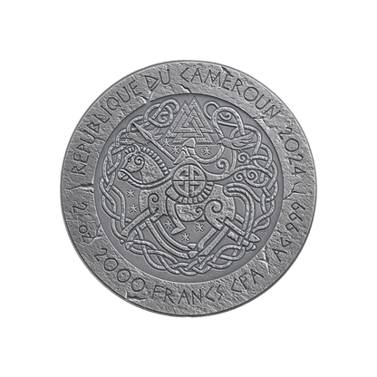 Erik The Red Way to Valhalla 2 Oz Silver Coin 2024