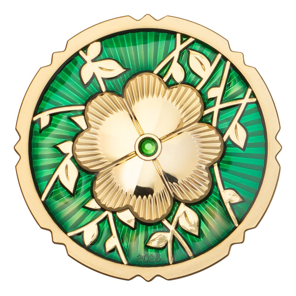 Evergreen Clover Gilded 1 Oz Silver Coin 2025