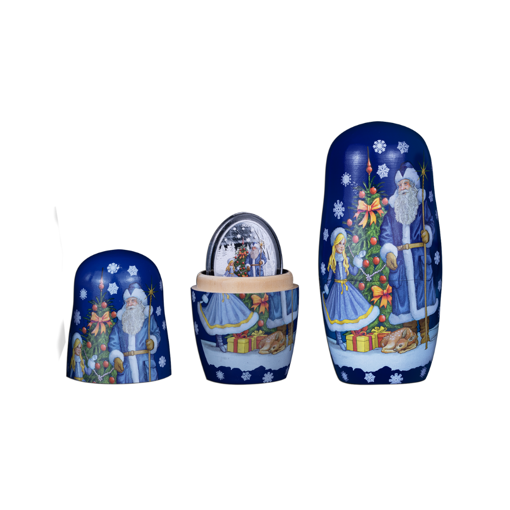 FATHER FROST AND SNOW MAIDEN 1 Oz Silver Coin $5 Solomon Islands 2025