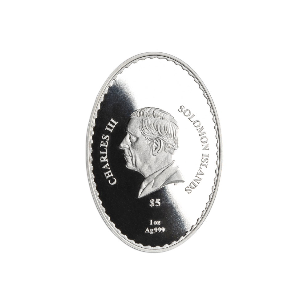 FATHER FROST AND SNOW MAIDEN 1 Oz Silver Coin $5 Solomon Islands 2025
