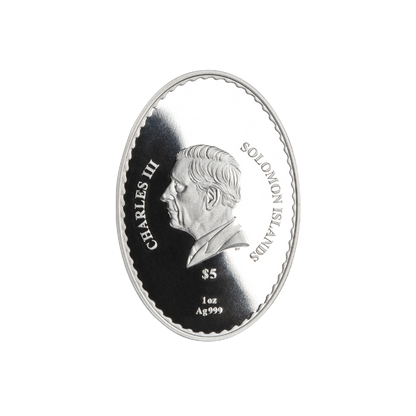 FATHER FROST AND SNOW MAIDEN 1 Oz Silver Coin $5 Solomon Islands 2025