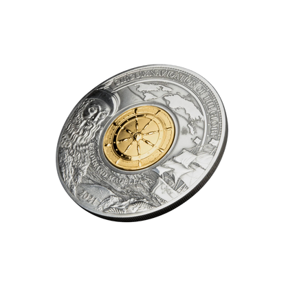 FERDINAND MAGELLAN 500th Anniversary 3 Oz Silver Coin $5 Barbados 2021