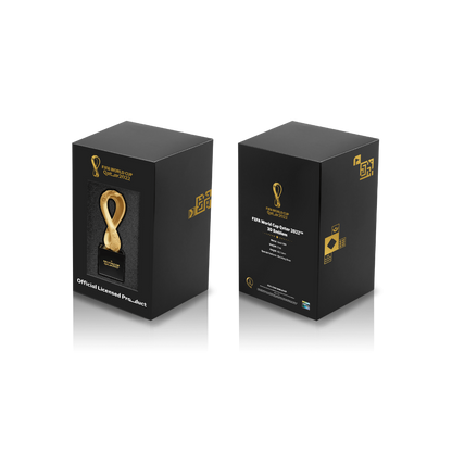 FIFA World Cup 2022 Emblem 3D Replica Silver Gold Plated 1kg