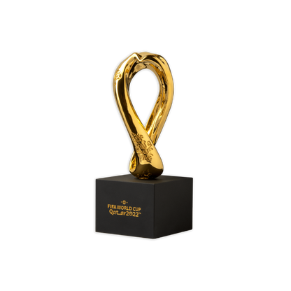 FIFA World Cup 2022 Emblem 3D Replica Silver Gold Plated 1kg