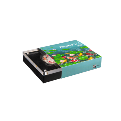 FILIGREE KOI Fortune 2 Oz Silver Coin $5 Solomon Island 2023