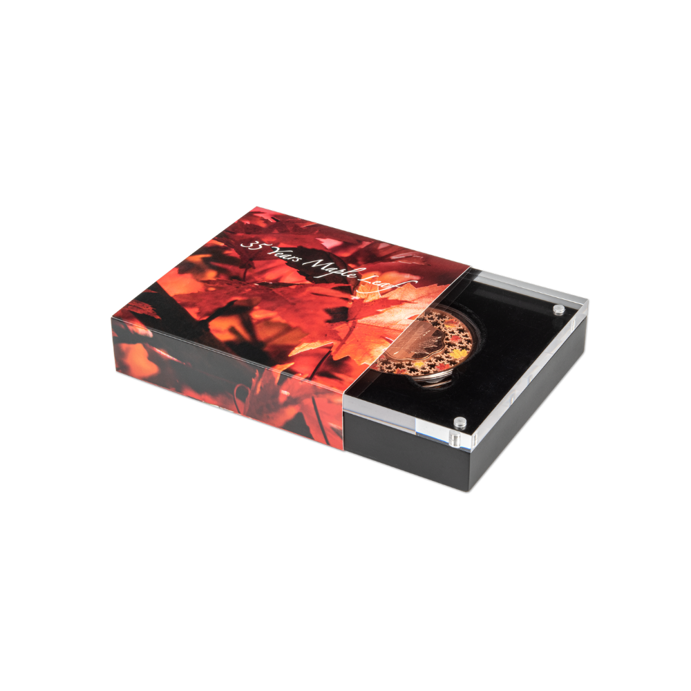 FILIGREE MAPLE LEAF 2 Oz Silver Coin $5 Solomon Islands 2023