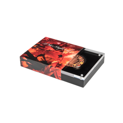 FILIGREE MAPLE LEAF 2 Oz Silver Coin $5 Solomon Islands 2023