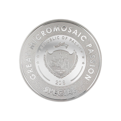 FIVE LADIES Great Micromosaic Passion 5 Oz Silver Coin Palau 2022