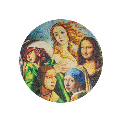 FIVE LADIES Great Micromosaic Passion 5 Oz Silver Coin Palau 2022