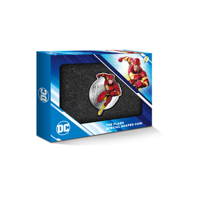 FLASH DC Comics 5 Oz Silver Coin $5 Barbados 2023