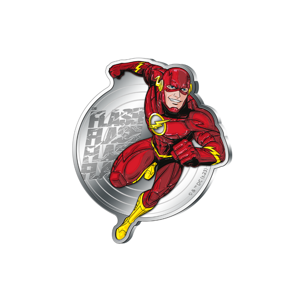 FLASH DC Comics 5 Oz Silver Coin $5 Barbados 2023