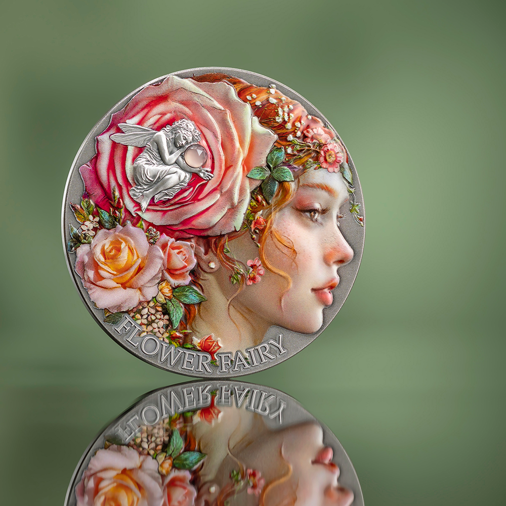 Flower Fairy Nature Spirits 2 Oz Silver Coin 2026 MINT XXI