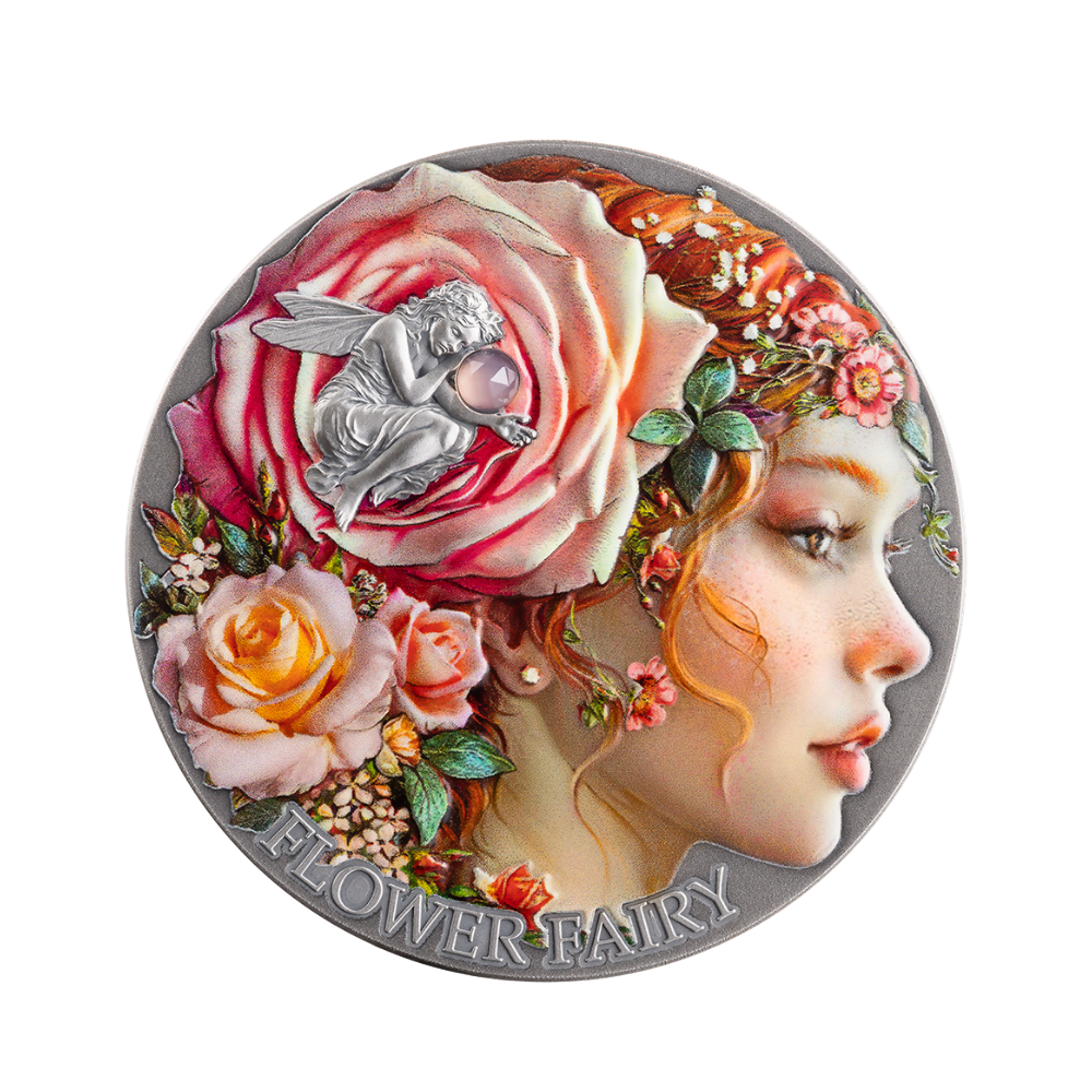 Flower Fairy Nature Spirits 2 Oz Silver Coin 2026 MINT XXI