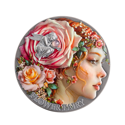 Flower Fairy Nature Spirits 2 Oz Silver Coin 2026 - Mint XXI
