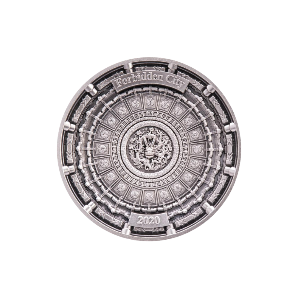 FORBIDDEN CITY 4 Layer Silver Coin $10 Solomon Islands 2020