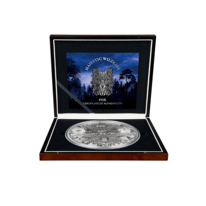 FOX Majestic Wildlife 1 Kg Kilo Silver Coin $25 Samoa 2024