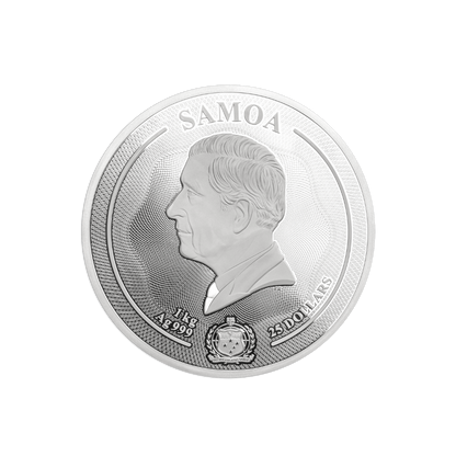 FOX Majestic Wildlife 1 Kg Kilo Silver Coin $25 Samoa 2024