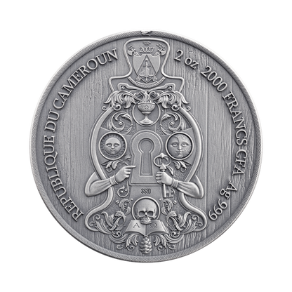 Freemasons Secret Societies 2 Oz Silver Coin 2027 Mint XXI 