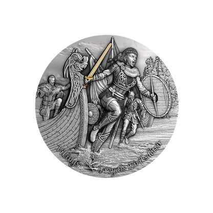 FREYDIS EIRIKSDOTTIR Vikings 2 Oz Silver Coin $5 Niue 2021