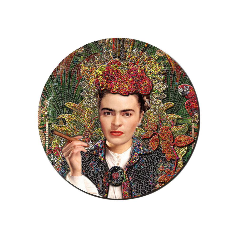 FRIDA KAHLO LA MARAVILLA Great Micromosaic Passion II 3 Oz Silver Coin $20 Palau 2023