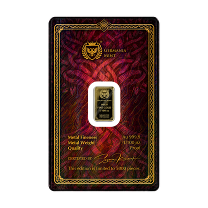 Frigg Gods of Germania Gold Bar 2026 Germania Mint