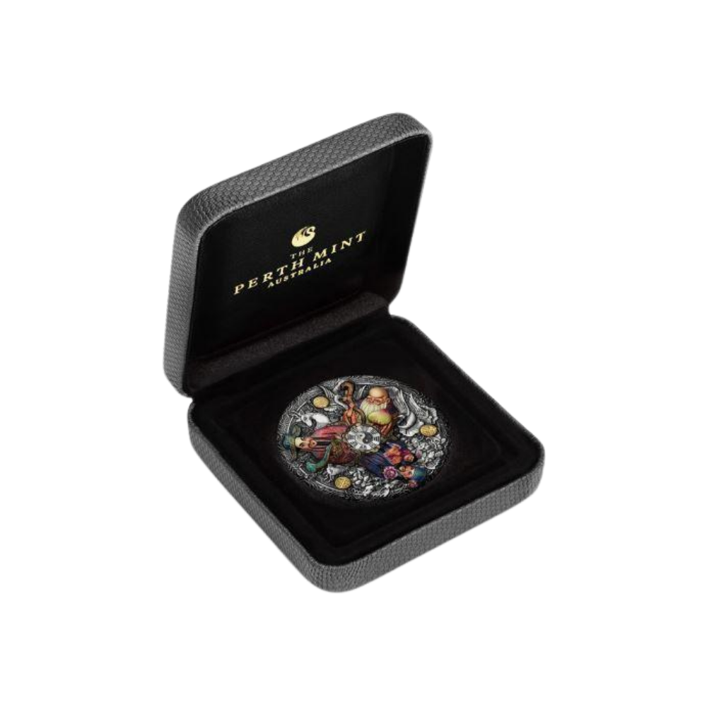 FU LU SHOU 5 Oz Silver Coin $5 Tuvalu 2021