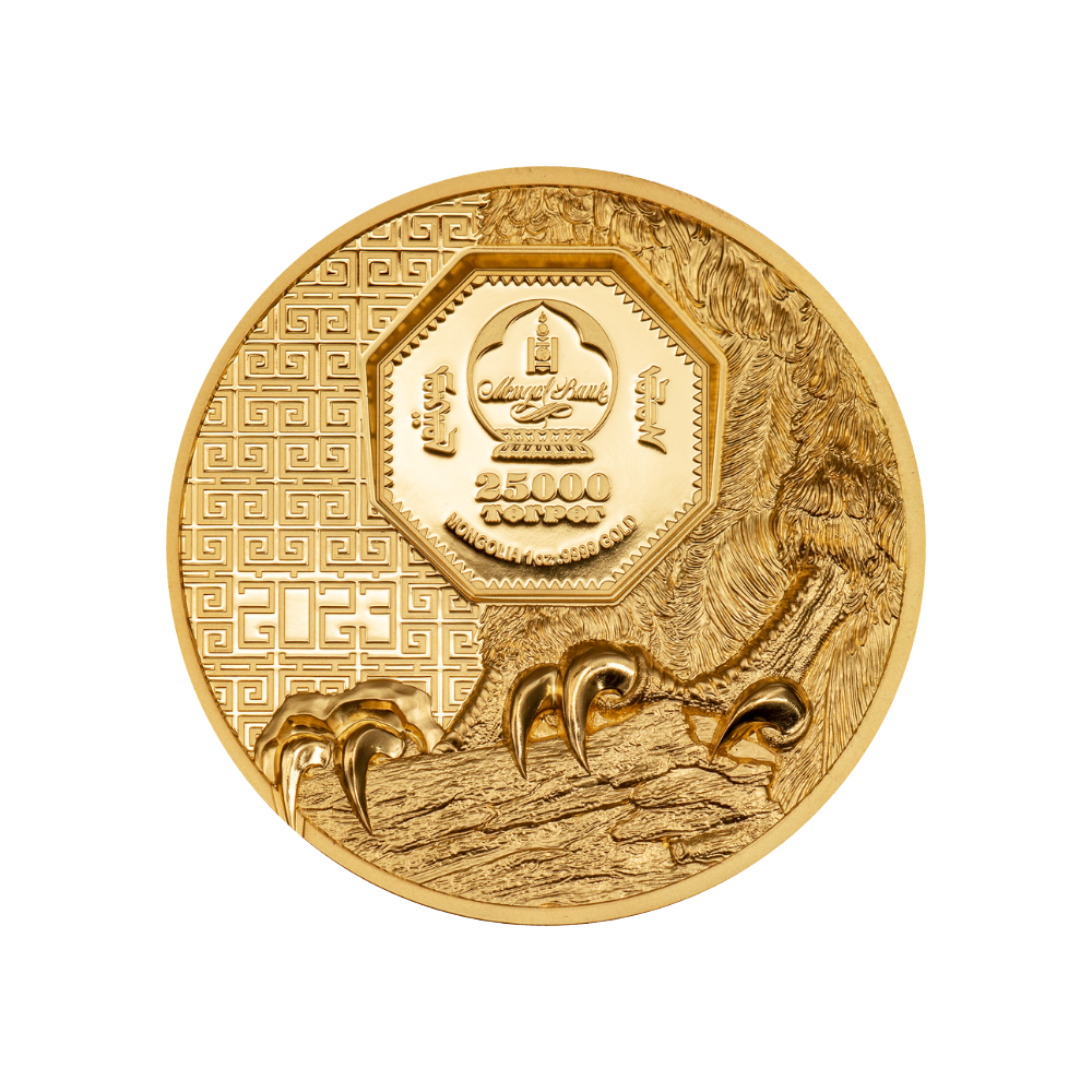 Falcon Wild Mongolia 1 Oz Gold Coin 2023