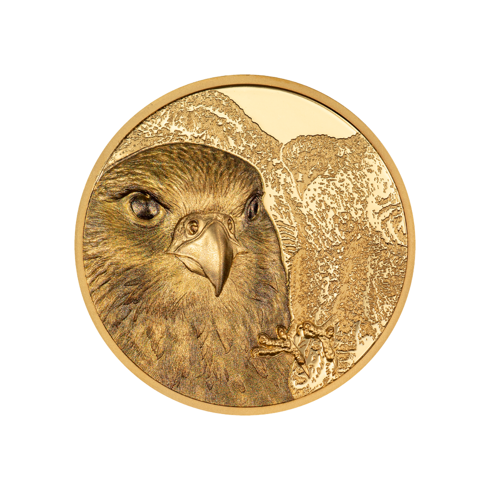 Falcon Wild Mongolia 1 Oz Gold Coin 2023
