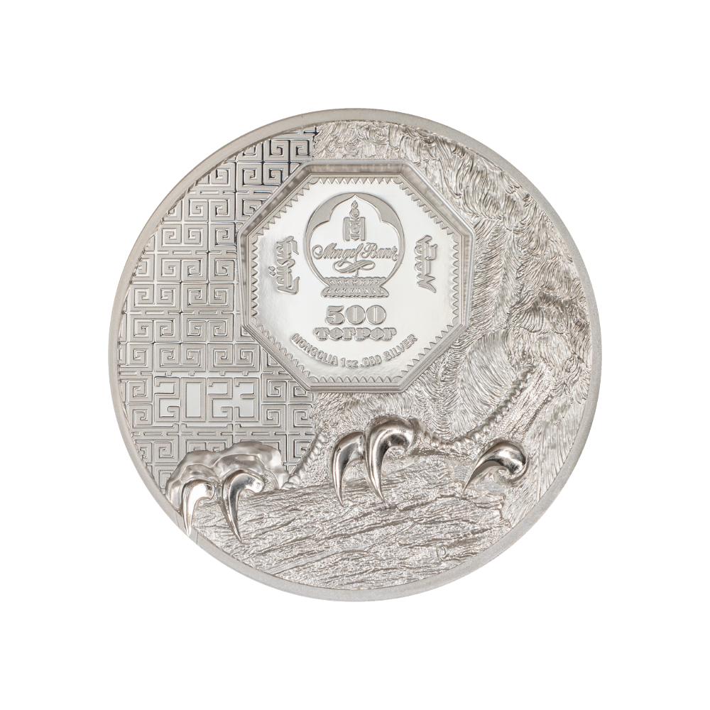 Falcon Wild Mongolia 1 Oz Silver Coin 2023