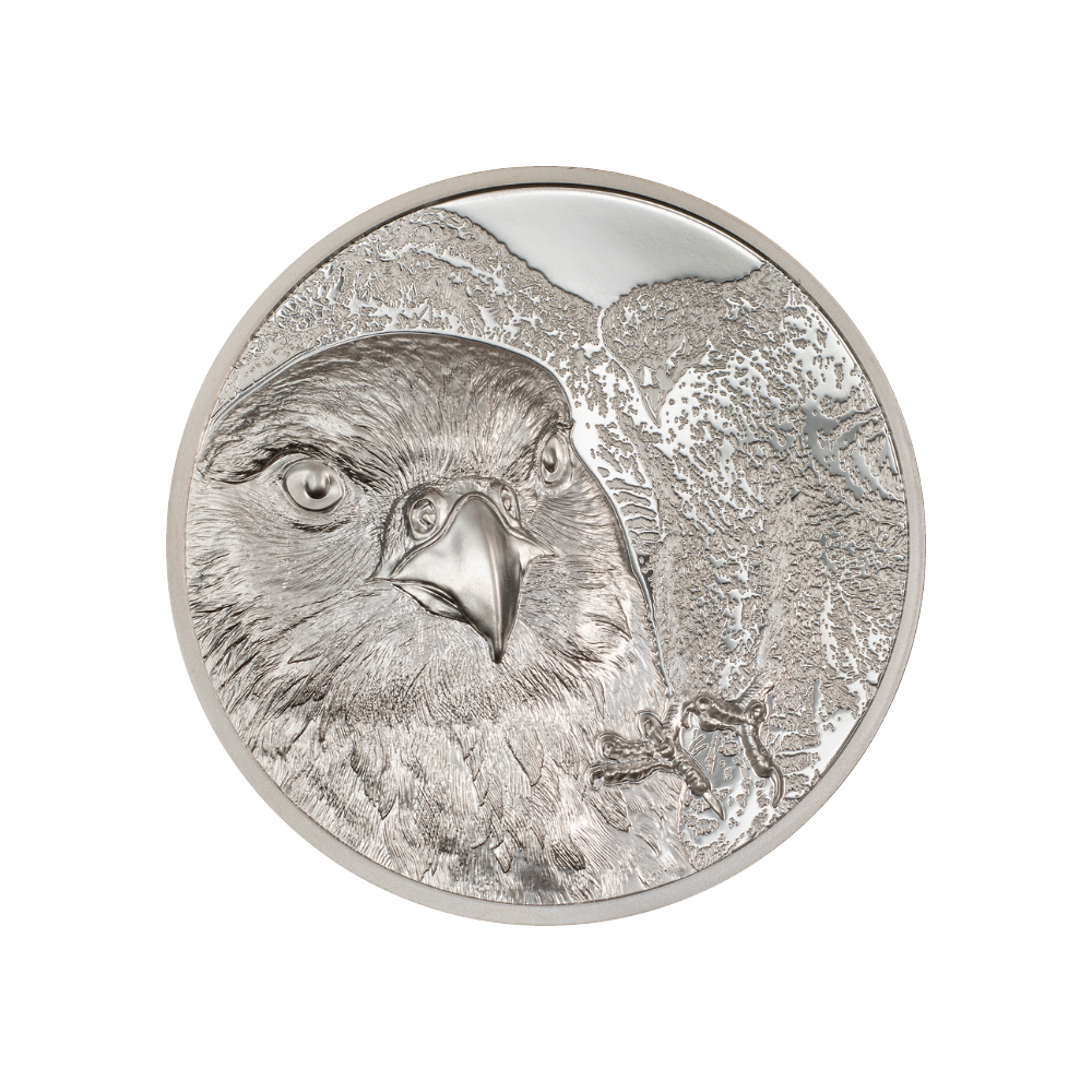 Falcon Wild Mongolia 1 Oz Silver Coin 2023