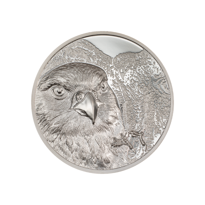 Falcon Wild Mongolia 1 Oz Silver Coin 2023