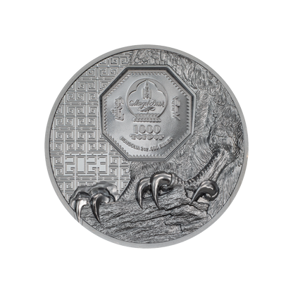 Falcon Wild Mongolia 2 Oz Silver Coin 2023