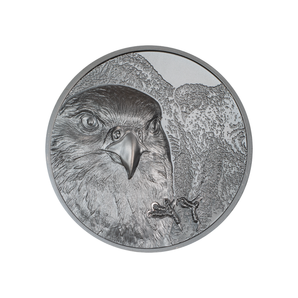 Falcon Wild Mongolia 2 Oz Silver Coin 2023