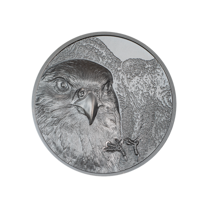 Falcon Wild Mongolia 2 Oz Silver Coin 2023