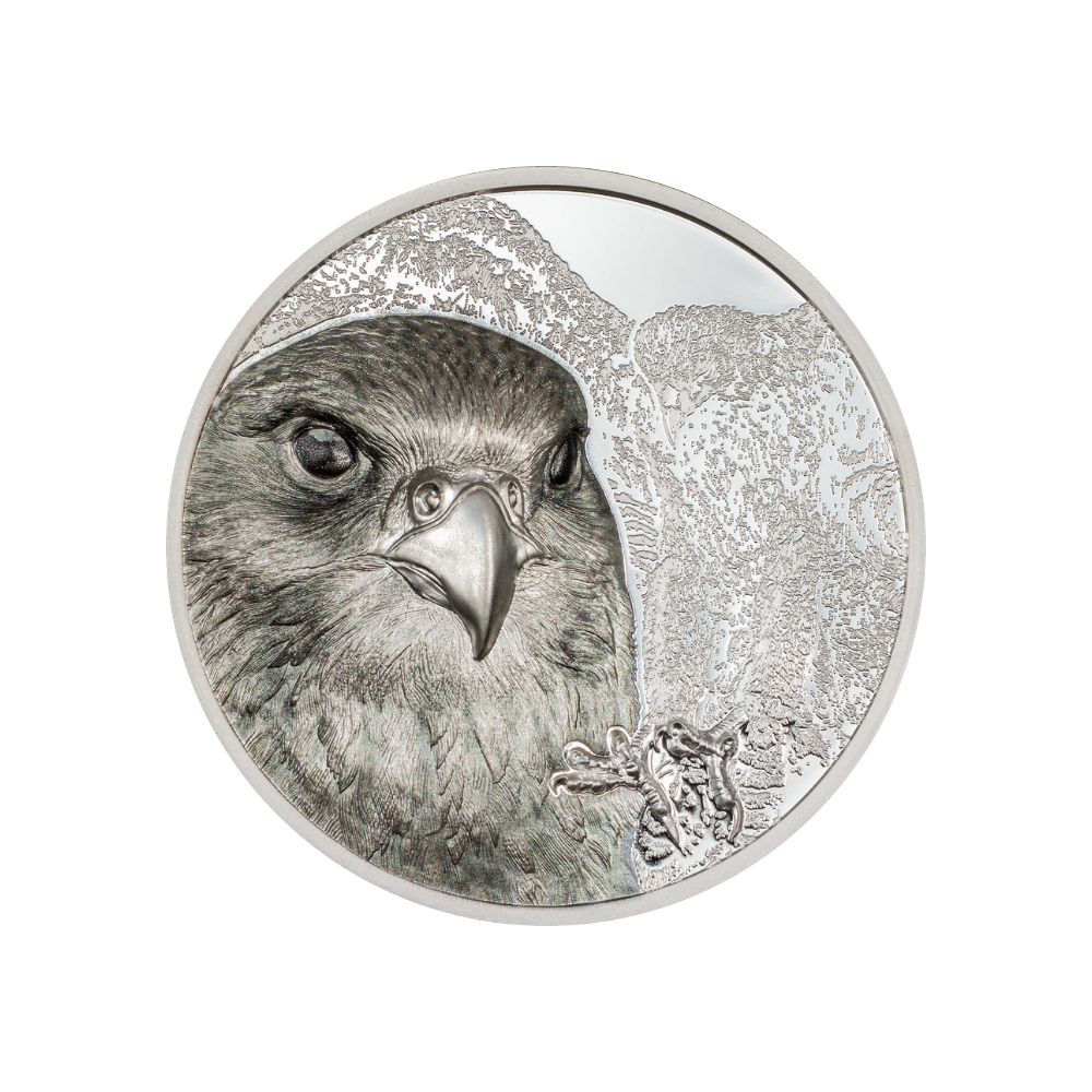 Falcon Wild Mongolia 3 Oz Silver Coin 2023