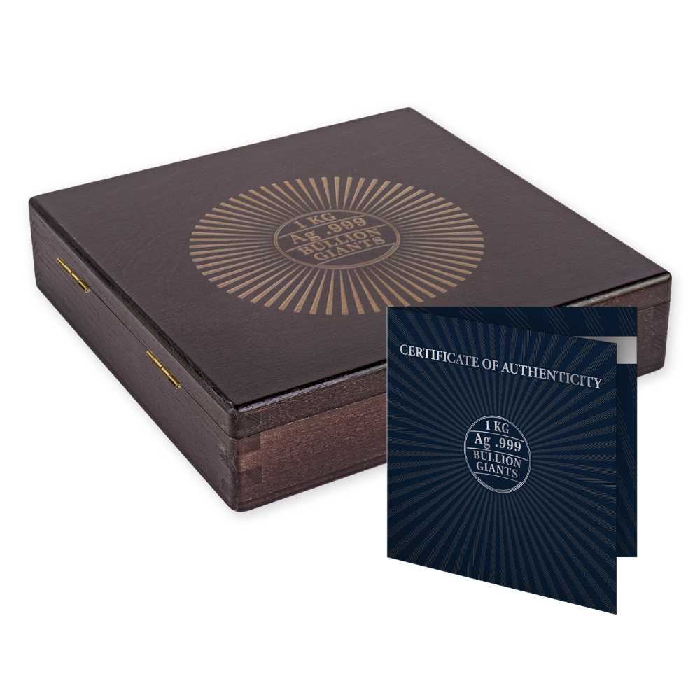 Famous Bullion Giants 1 Kg Silver Bar 2026 MDM