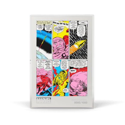 COMIX™ Marvel Fantastic Four #1 Pure Silver Foil reverse Agoro