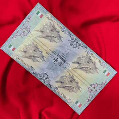 Ferrari Auto Fantasy Note – Limited Uncut Sheet of 4 High-Performance Collectible Banknotes