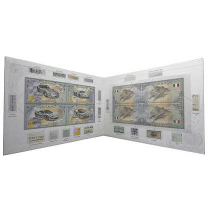 Ferrari Auto Fantasy Note – Limited Uncut Sheet of 4 High-Performance Collectible Banknotes