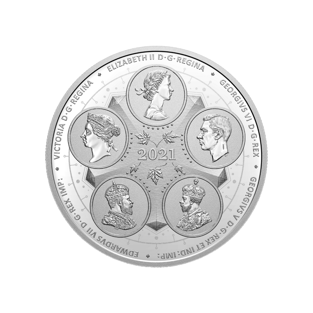 AN EMERGING COUNTRY First 100 Years of Confederation Rail Silver Coin $50 Canada 2021