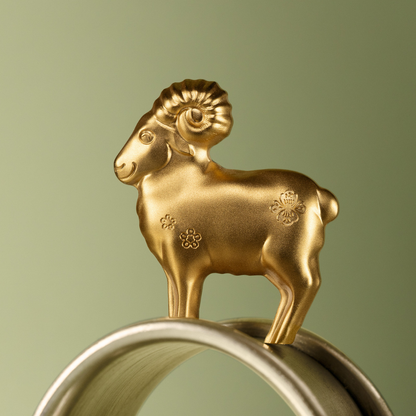 Fluffy Sheep Lunar Year Collection 1 Oz Gilded Silver Coin 2027 CIT