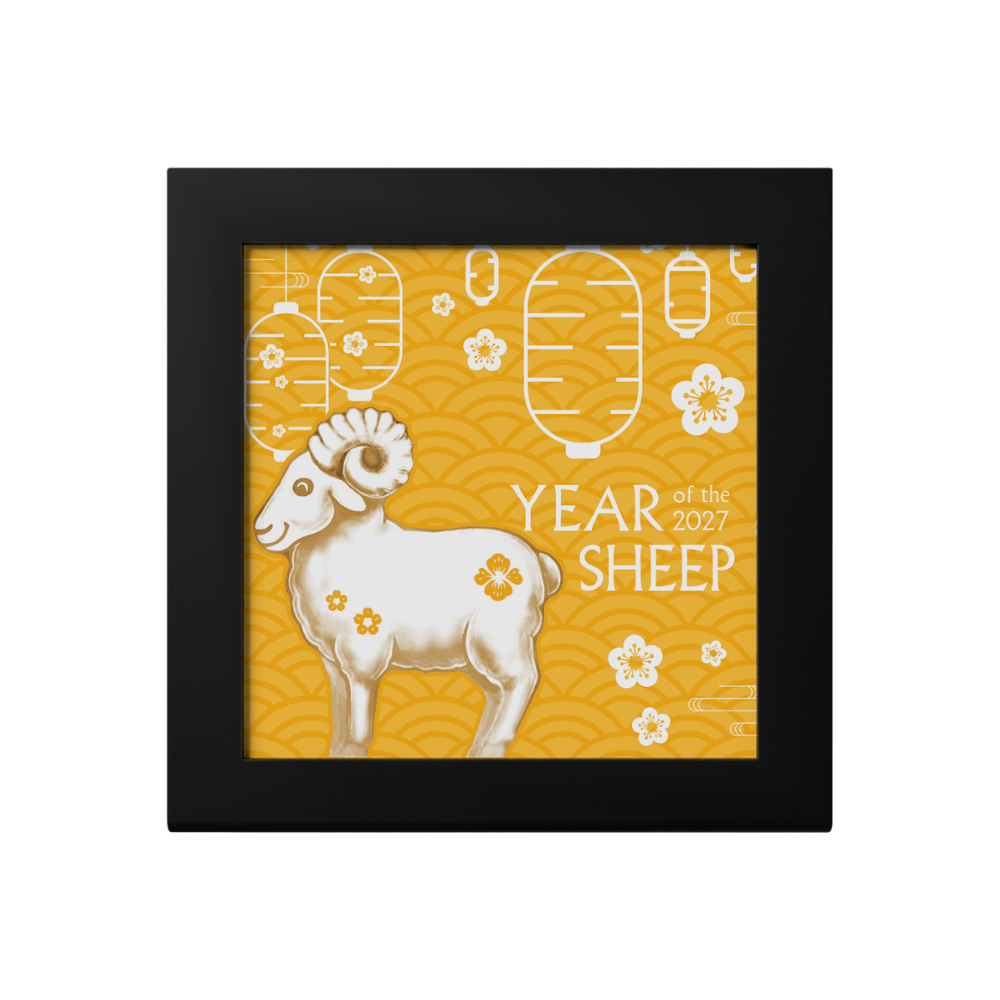 Fluffy Sheep Lunar Year Collection 1 Oz Gilded Silver Coin 2027 CIT