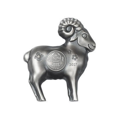 Fluffy Sheep Lunar Year Collection 1 Oz Silver Coin 2027 - CIT