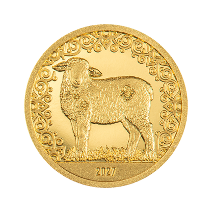 Fluffy Sheep Lunar Year Collection Gold Coin 2027