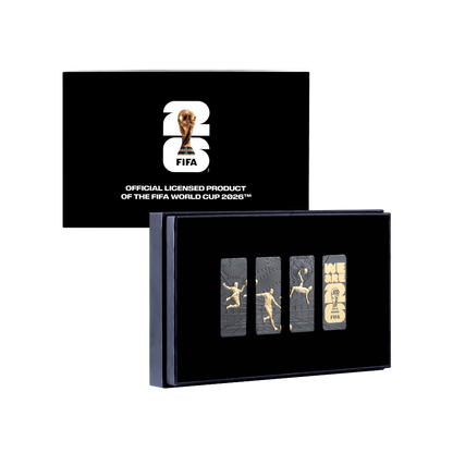 Football Edgeless Coin Bar Set 4 x 1 Oz Silver Coins FIFA 2026