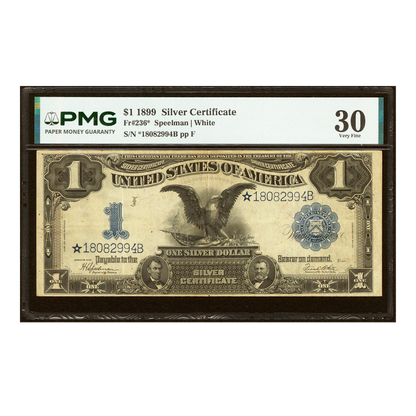 Fr. 236* $1 1899 Silver Certificate Star Note PMG Very Fine 30