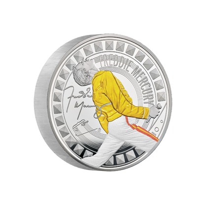 Freddie Mercury Legends Of Music 10 Oz Silver Coin 2025 - The Freddie Mercury Legends Of Music 10 Oz Silver Coin 2025 - The