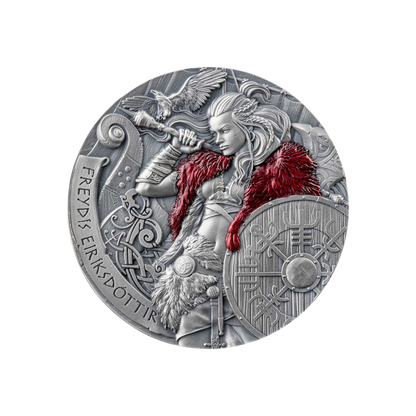 Freydis Eiriksdottir Way to Valhalla 2 Oz Silver Coin 2024
