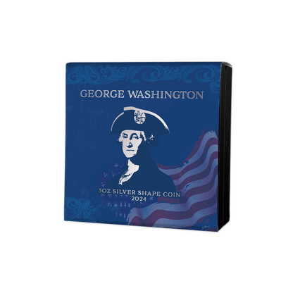 GEORGE WASHINGTON 3 Oz Silver Coin $5 Samoa 2024